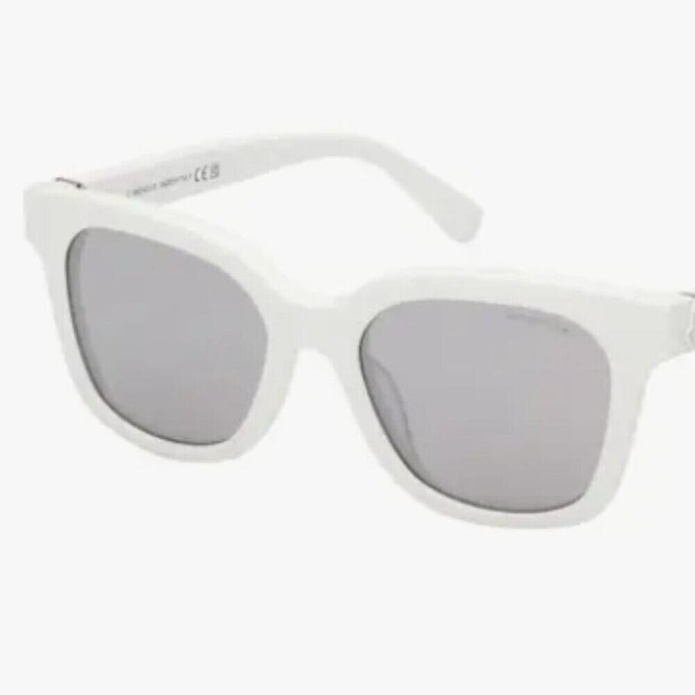Moncler Audree 50mm Square Sunglasses White - Picture 3 of 13